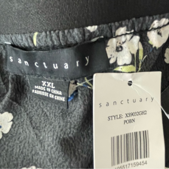 SANCTUARY NWT WOMEN’S SO SWEET FLORAL PRINTED SKIRT BLACK XL & XXL - Picture 5 of 9